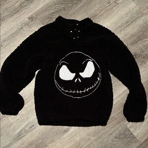 Disney Nightmare Before Christmas Black Sherpa pullover